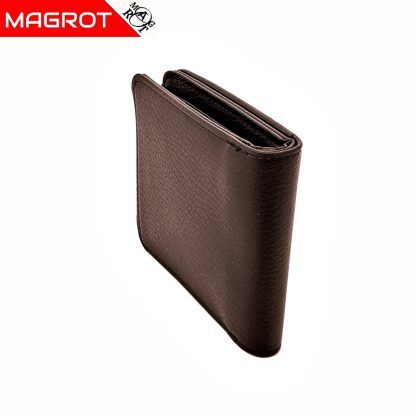 Portofel Volkswagen barbatesc, maro brun, din piele, MAGROT 919 - imagine 4