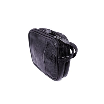Borseta mica de mana,, din piele naturala, 13/11 negru, Magrot, 2311 - imagine 3