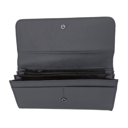 Portofel de dama din piele naturala, negru, 19/9 Magrot G015 13935 - imagine 2
