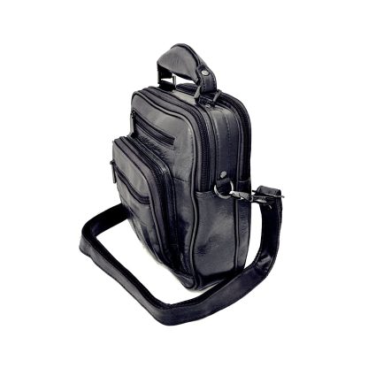 Borseta business din piele naturala 22 x19 negru Magrot 13958 - imagine 2