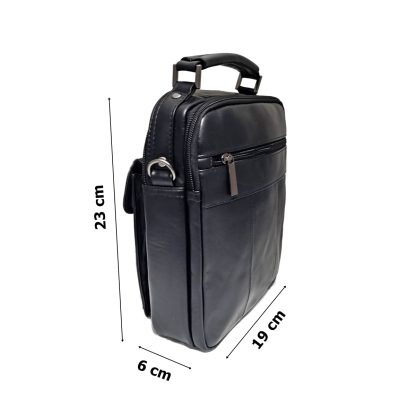 Borseta Magrot de lux din piele naturala 23/19 negru 7015 - imagine 4