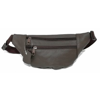 Borseta de brau, slim, din piele naturala, maro inchis, 28 x 12 cm, magrot 13834 - imagine 4