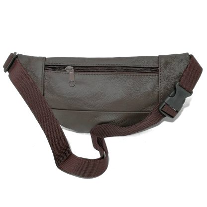 Borseta de brau, slim, din piele naturala, maro inchis, 28 x 12 cm, magrot 13834 - imagine 2