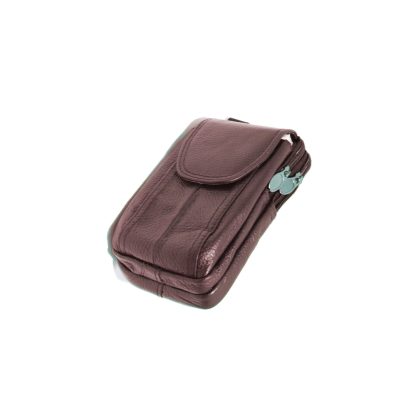 Borseta de umar si curea, din piele naturala maro, 11/18 cm, Magrot 20236 - imagine 5