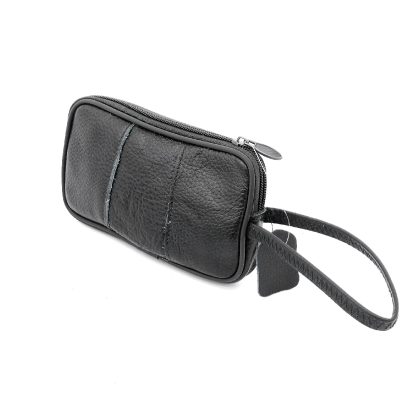 Borseta mica de mana, Magrot, din piele naturala, negru 2305 - imagine 3