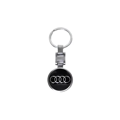 Breloc Audi 3d cu doua fete, metalic Magrot 20102
