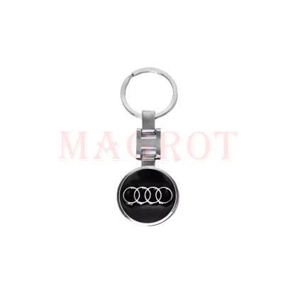 Breloc Audi 3d cu doua fete, metalic Magrot 20102 - imagine 3