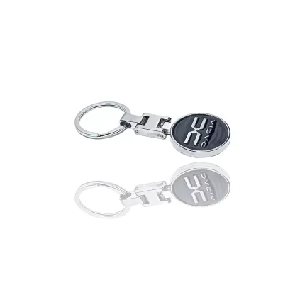 Breloc Dacia, sigla pe ambele parti, din metal, ambalat in cutie, Magrot 20383 Dacia - imagine 3