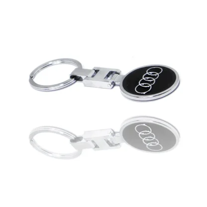 Breloc premium Audi 3d cu doua fete, cutie cadou Magrot 20170 - imagine 2