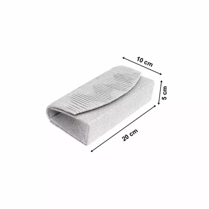 Geanta plic pentru ocazii si petreceri, argintiu, sclipici, 20x10 cm, Magrot 20301 - imagine 4