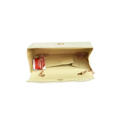 Geanta plic pentru ocazii si petreceri, auriu, sclipici, 20/10 cm, Magrot 20302 - imagine 2