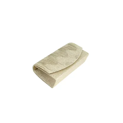 Geanta plic pentru ocazii si petreceri, auriu, sclipici, 20/10 cm, Magrot 20302 - imagine 5