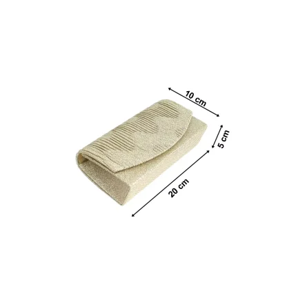 Geanta plic pentru ocazii si petreceri, auriu, sclipici, 20/10 cm, Magrot 20302 - imagine 4