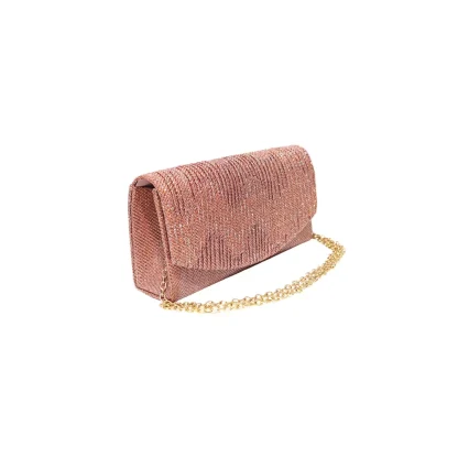 Geanta plic pentru ocazii si petreceri, roze, sclipici, 20/10 cm, Magrot 20299 - imagine 5