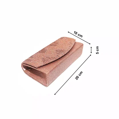 Geanta plic pentru ocazii si petreceri, roze, sclipici, 20/10 cm, Magrot 20299 - imagine 2