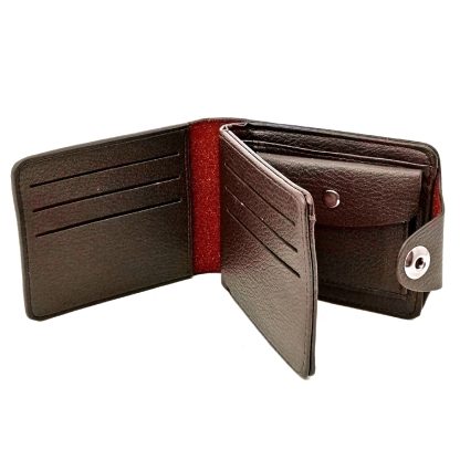 Portofel Magrot, BMW maro inchis, din piele 13896 - imagine 3