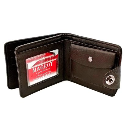 Portofel Magrot, BMW maro inchis, din piele 13896 - imagine 2