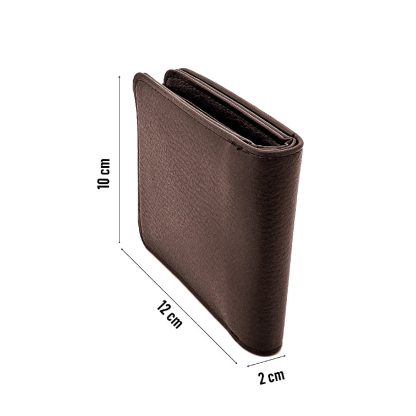 Portofel Magrot, BMW maro inchis, din piele 13896 - imagine 4