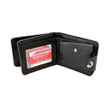 Portofel barbatesc, Skoda negru, din piele, cu sigla skoda,12 x 10 x 2 cm, Magrot 20047 - imagine 3