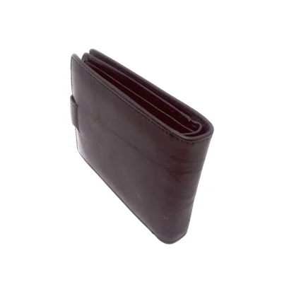 Portofel barbatesc maro inchis, Hassion F035 din piele naturala, Magrot 13889 - imagine 5