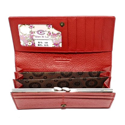 Portofel dama, din piele naturala, rosu, Magrot shop 2313 - imagine 2