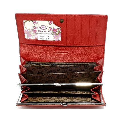 Portofel dama, din piele naturala, rosu, Magrot shop 2313 - imagine 3