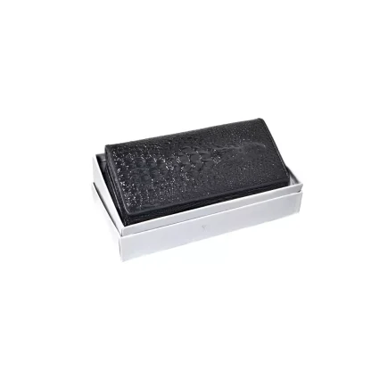Portofel din Piele Naturală Lăcuită Negru cu Model 3D Aligator – Magrot 20245 - imagine 6
