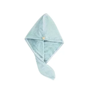 Prosop uscare par blue din microfibra tip boneta uscare rapida a parului model 20405 (1) Magrot