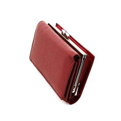 Portofel mic de dama din piele naturala, magrot Hassion, 2155, red, Magrot - imagine 2