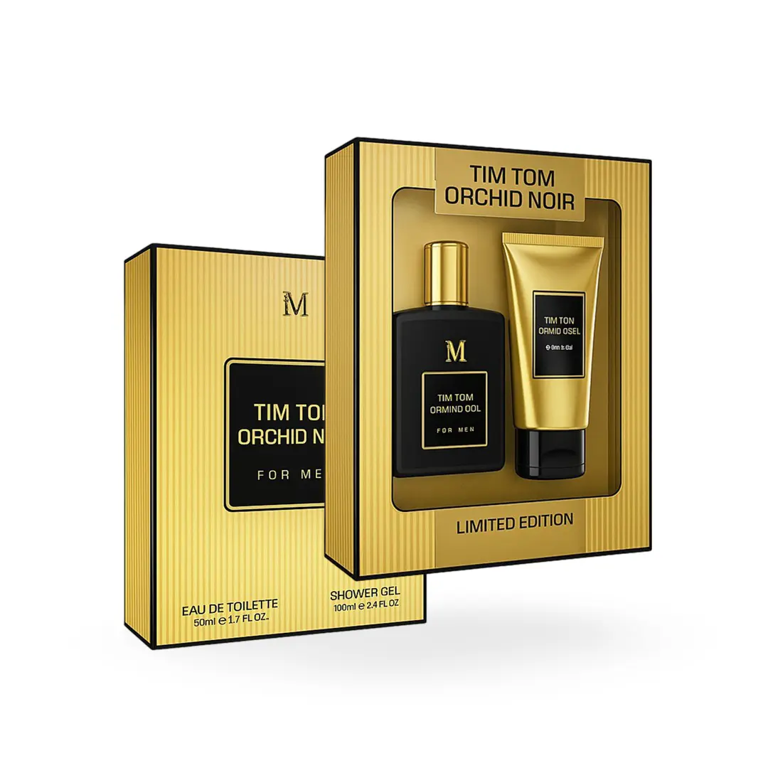 Caseta cadou barbati parfum si gel de dus - oriental floral intens- inspirat Velvet Orchid Tom Ford - Magrot 25049