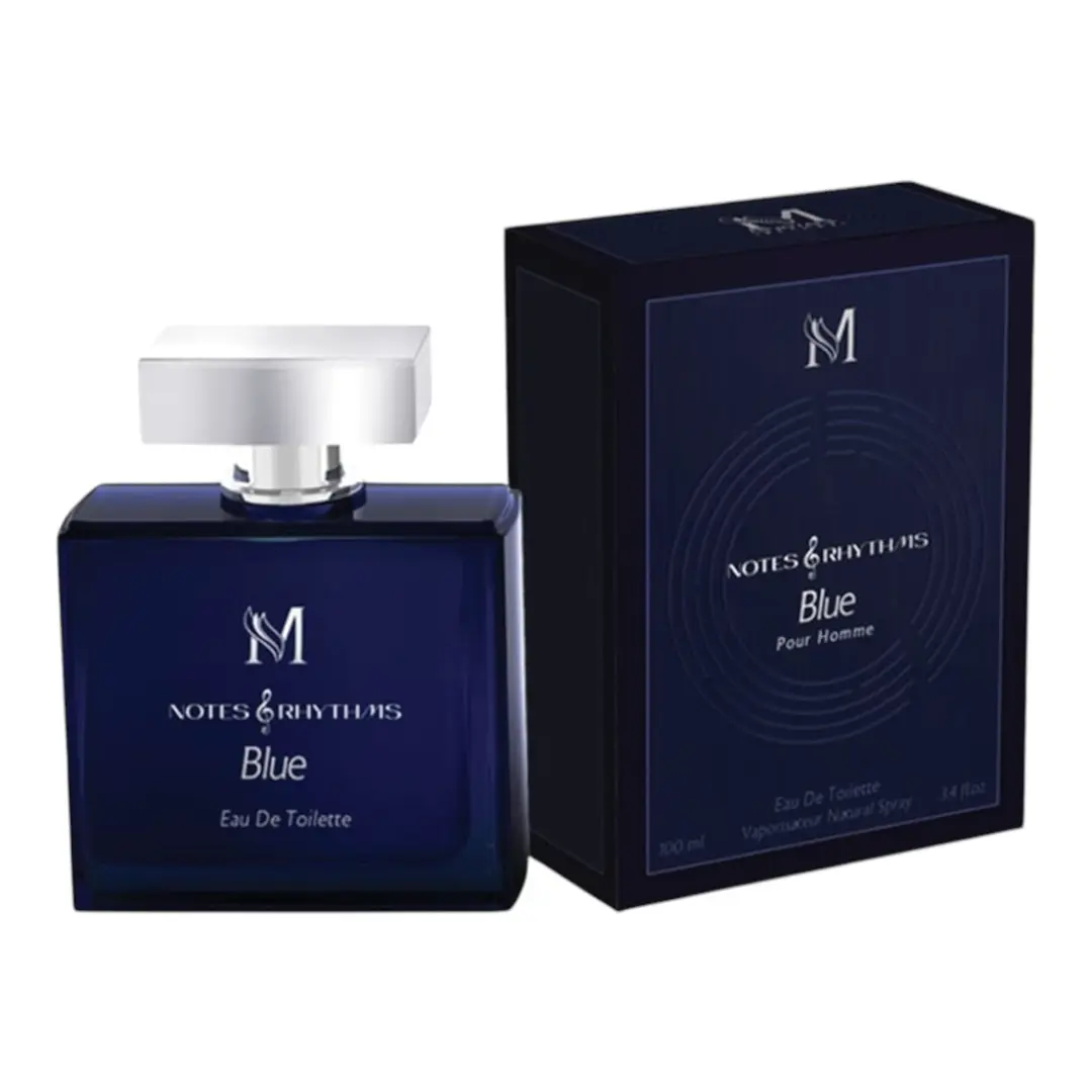 Parfum barbati Notes & Rhythms Blue Eau de Toilette 100 ml - Inspirat de Narciso Rodriguez - lemnos, condimentat, Magrot 25053
