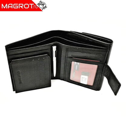 Portofel dama, din piele naturala, Hasssion j017 negru, Magrot 13806 - imagine 2