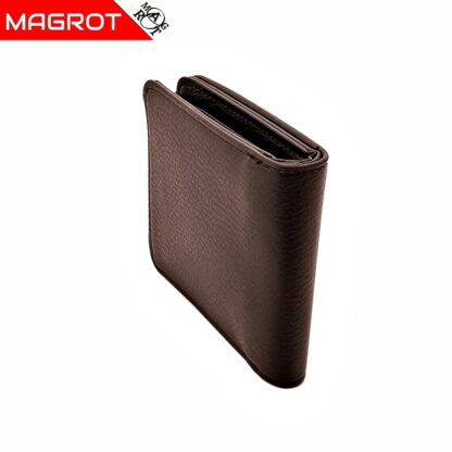 Portofel Volkswagen barbatesc, maro brun, din piele, MAGROT 919 - imagine 4