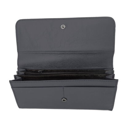 Portofel de dama din piele naturala, negru, 19/9 Magrot G015 13935 - imagine 2