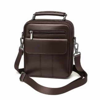 Borseta din piele naturala 23 x 19 maro Magrot 20155