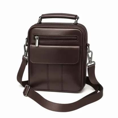 Borseta din piele naturala 23 x 19 maro Magrot 20155