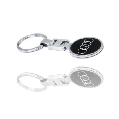 Breloc premium Audi 3d cu doua fete, cutie cadou Magrot 20170 - imagine 2