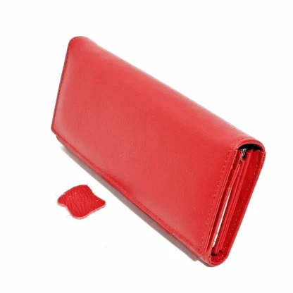 Portofel dama, piele Naturala rosu - model Magrot 13811 red - imagine 2