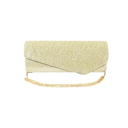 Geanta plic, pentru ocazii si petreceri, auriu sclipitor, 27 x 11 cm, Magrot 20340