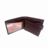 Portofel barbatesc din piele naturala, magrot, maro inchis, Hassion F055 20185 - imagine 2