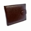 Portofel barbatesc din piele naturala, magrot, maro inchis, Hassion F055 20185 - imagine 6