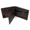 Portofel barbatesc din piele naturala, magrot, Hassion F059 maro brun, fara capsa Magrot - imagine 4